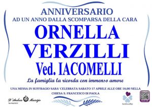 ORNELLA VERZILLI – Anniversario