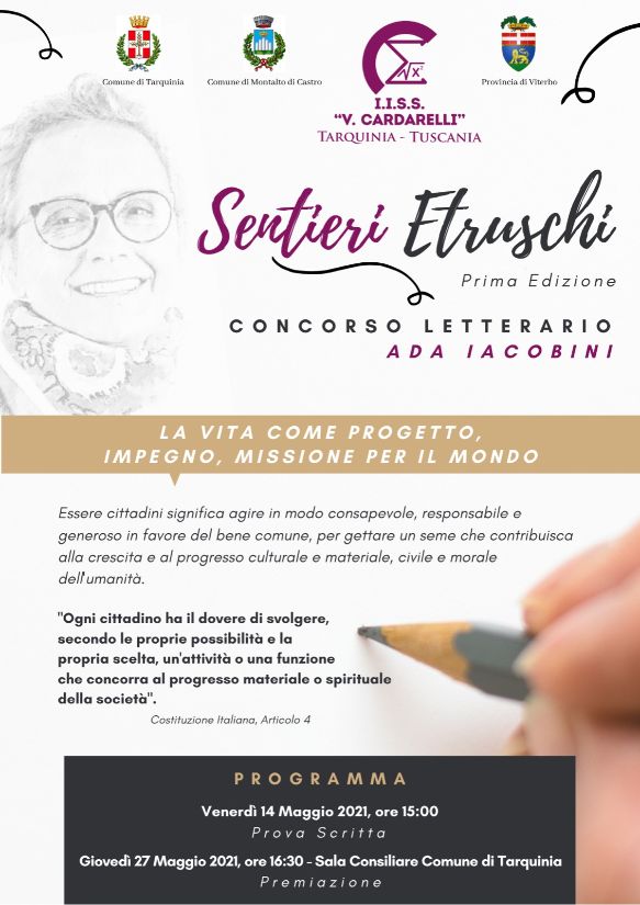“Sentieri Etruschi” giovedì la premiazione del concorso letterario in memoria di Ada Iacobini