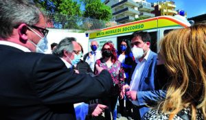 D’Amato e Matranga in visita al punto vaccinale del San Paolo
