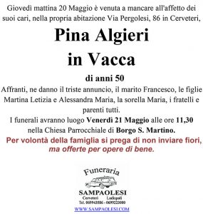 PINA ALGIERI in VACCA di anni 50