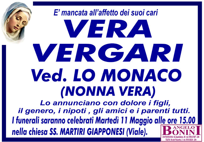 VERA VERGARI ved. LO MONACO (NONNA VERA)