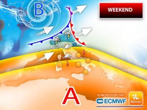 Meteo. Italia divisa dall’anticiclone, le previsioni per il weekend