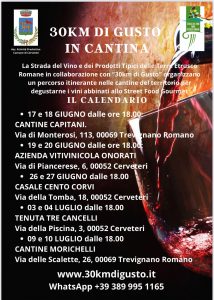 ’30Km di Gusto’ parte da Trevignano