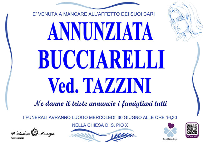 ANNUNZIATA BUCCIARELLI ved. TAZZINI