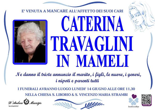 CATERINA TRAVAGLINI in MAMELI