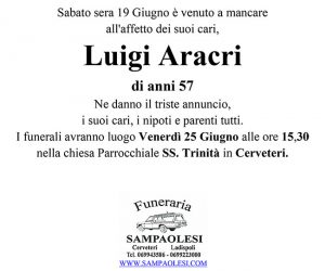 LUIGI ARACRI di anni 57