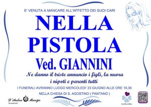 NELLA PISTOLA ved. GIANNINI