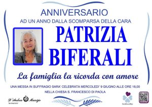 PATRIZIA BIFERALI – Anniversario