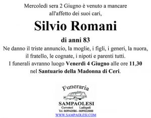 SILVIO ROMANI di anni 83