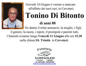 TONINO DI BITONTO di anni 88