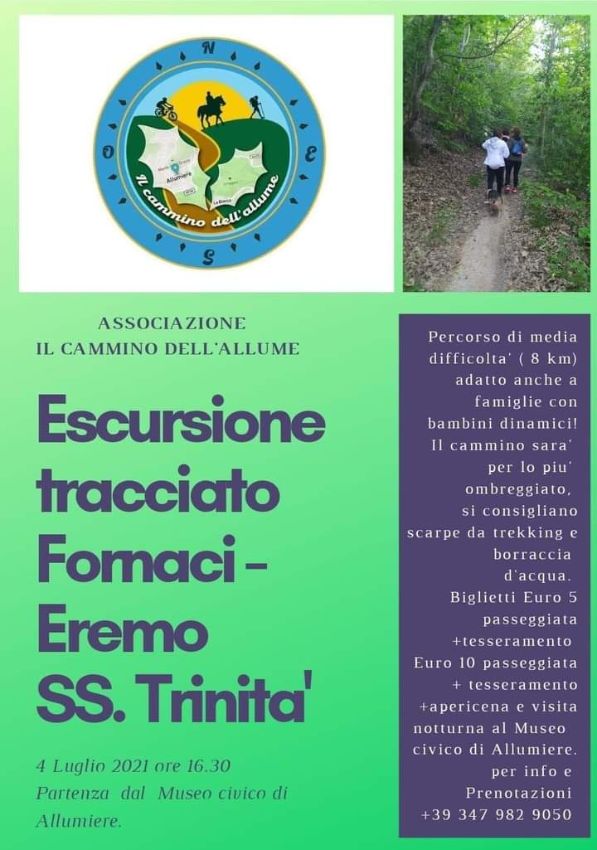 Prima tappa del “Cammino dell’allume”