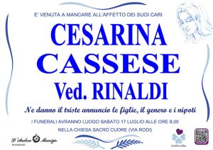 CESARINA CASSESE ved. RINALDI