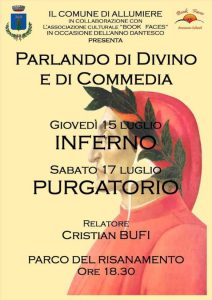 Ad Allumiere letture dantesche ad hoc  di concerto con l’associazione Book Faces