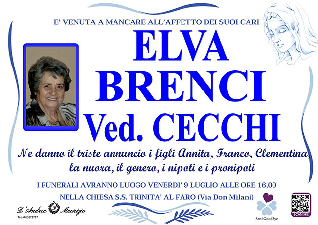ELVA BRENCI ved. CECCHI