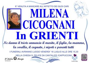 MILENA CICOGNANI in GRIENTI