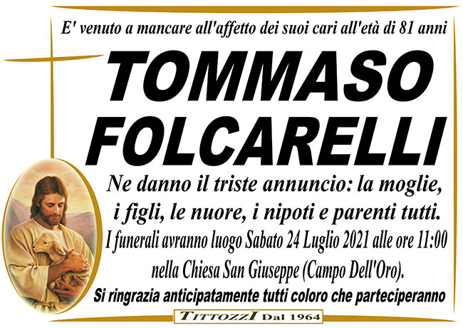 TOMMASO FOLCARELLI