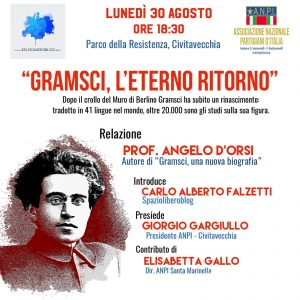 SpazioLiberoBlog e Anpi ricordano Gramsci