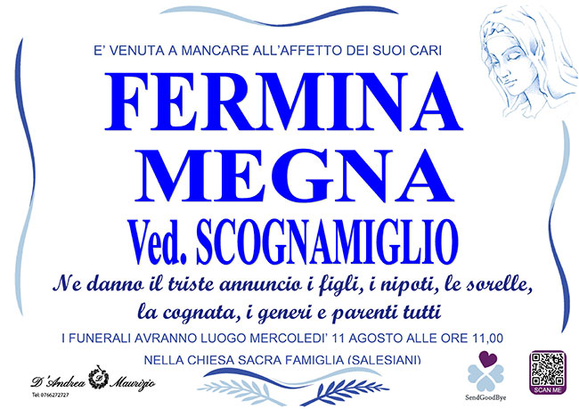 FERMINA MEGNA Ved. SCOGNAMIGLIO