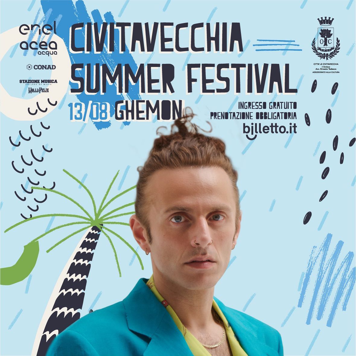 Ghemon, questa sera il rapper e cantautore sarà a Civitavecchia