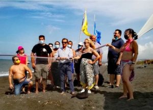 A Santa Severa inaugurata la spiaggia naturista