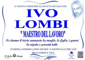 IVO LOMBI “Maestro del lavoro”