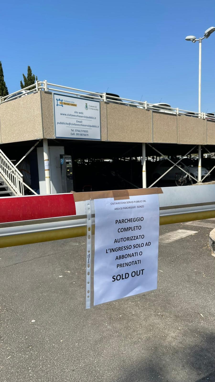 Csp, tutto esaurito al parcheggio di via Isonzo