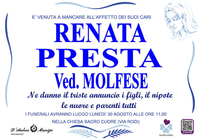 RENATA PRESTA Ved. MOLFESE
