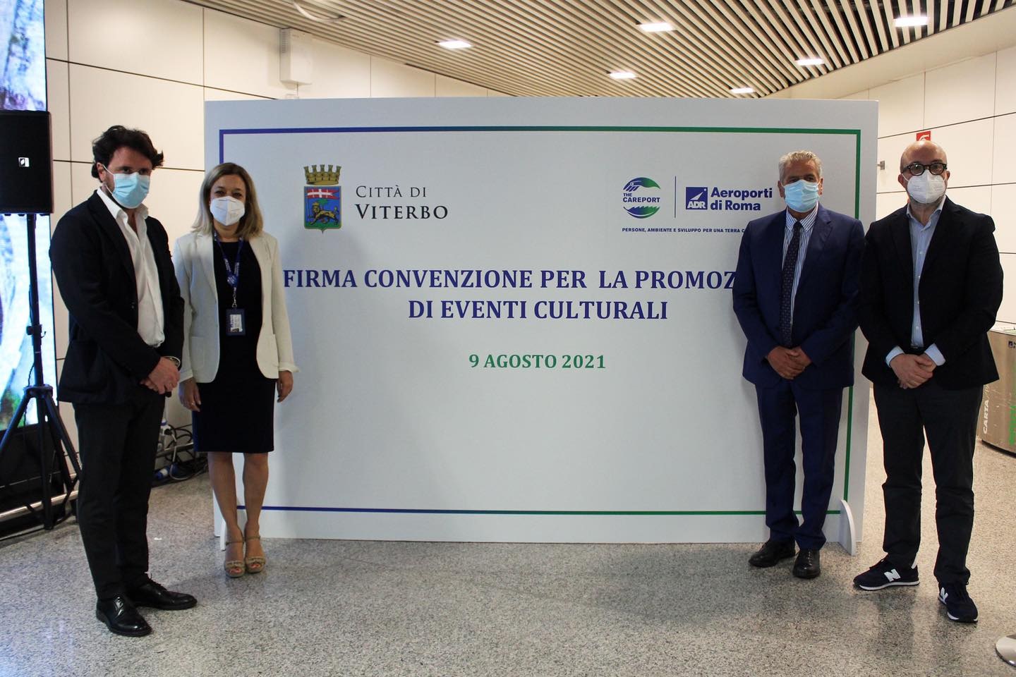 La città di Viterbo ‘sbarca’ al Terminal 3 dell’aeroporto di Fiumicino