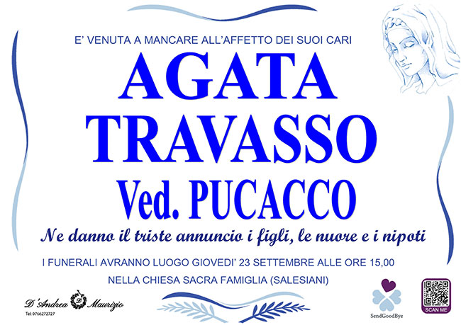 AGATA TRAVASSO ved. PUCACCO