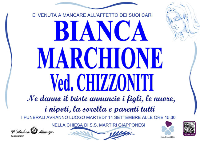 BIANCA MARCHIONE ved. CHIZZONITI