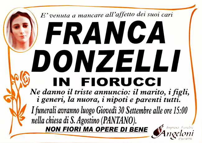 FRANCA DONZELLI in FIORUCCI