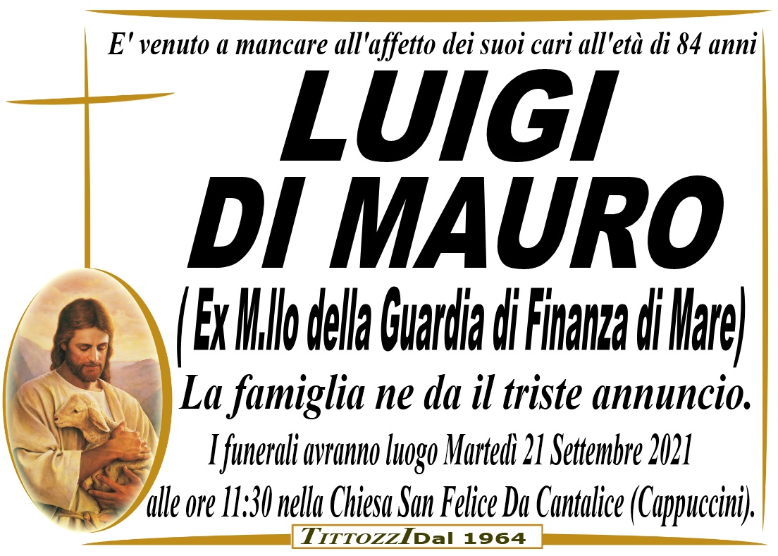 LUIGI DI MAURO (Ex M.llo della Guardia di Finanza di Mare)
