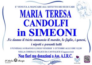 MARIA TERESA CANDOLFI in SIMEONI