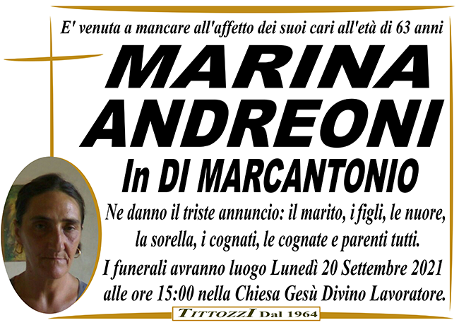 MARINA ANDREONI in DI MARCANTONIO