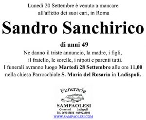 SANDRO SANCHIRICO di anni 49