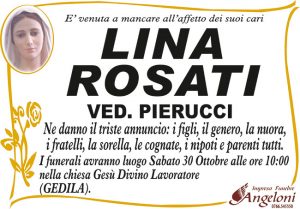 LINA ROSATI ved. PIERUCCI