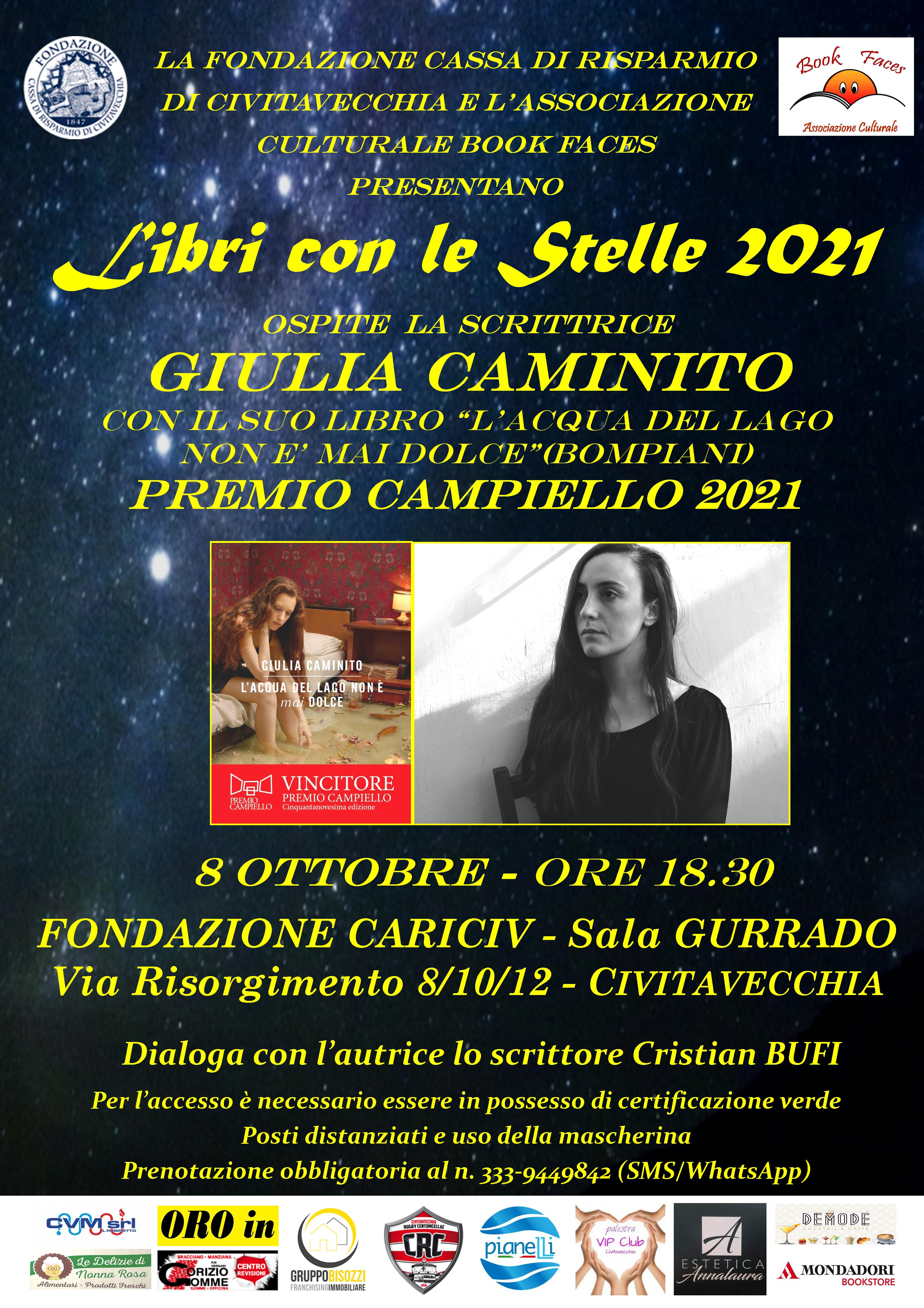 ”Libri sotto le stelle”, in città arriva Giulia Caminito