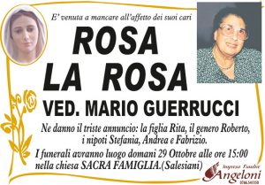 ROSA LA ROSA ved. MARIO GUERRUCCI