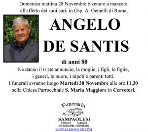 ANGELO DE SANTIS di anni 80