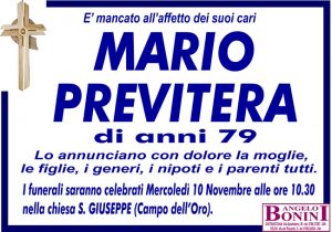 MARIO PREVITERA di anni 79