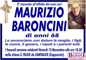 MAURIZIO BARONCINI di anni 68