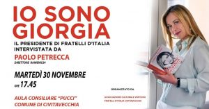 Giorgia Meloni oggi all’aula Pucci, diretta Facebook su Civonline.it dalle ore 18