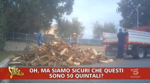 A Bracciano la truffa della legna da ardere smascherata da Striscia la Notizia