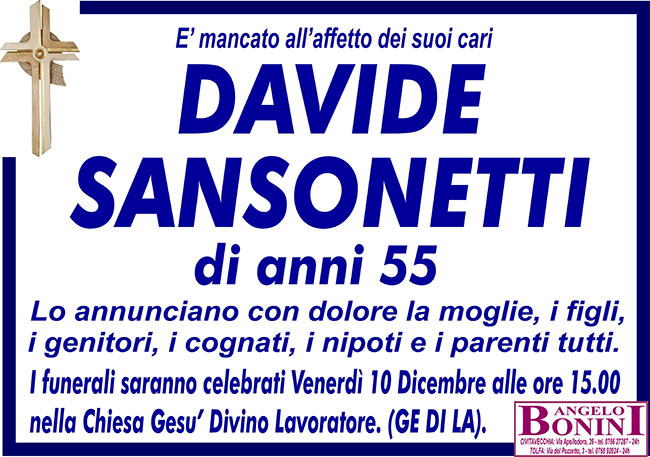 DAVIDE SANSONETTI di anni 55