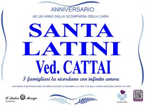 SANTA LATINI ved. CATTAI