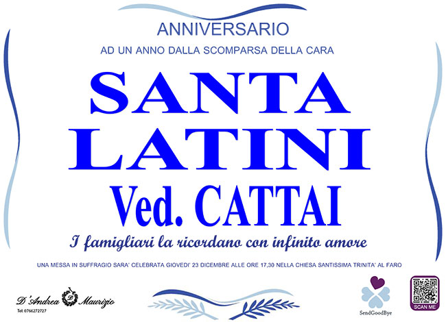 SANTA LATINI ved. CATTAI