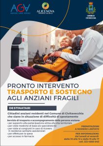 Anziani fragili: al via il servizio “Trasporto e Sostegno”