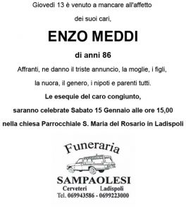 ENZO MADDI di anni 86