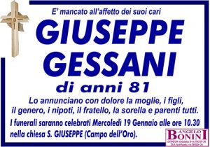 GIUSEPPE GESSANI di anni 81