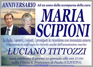 MARIA SCIPIONI – Anniversario